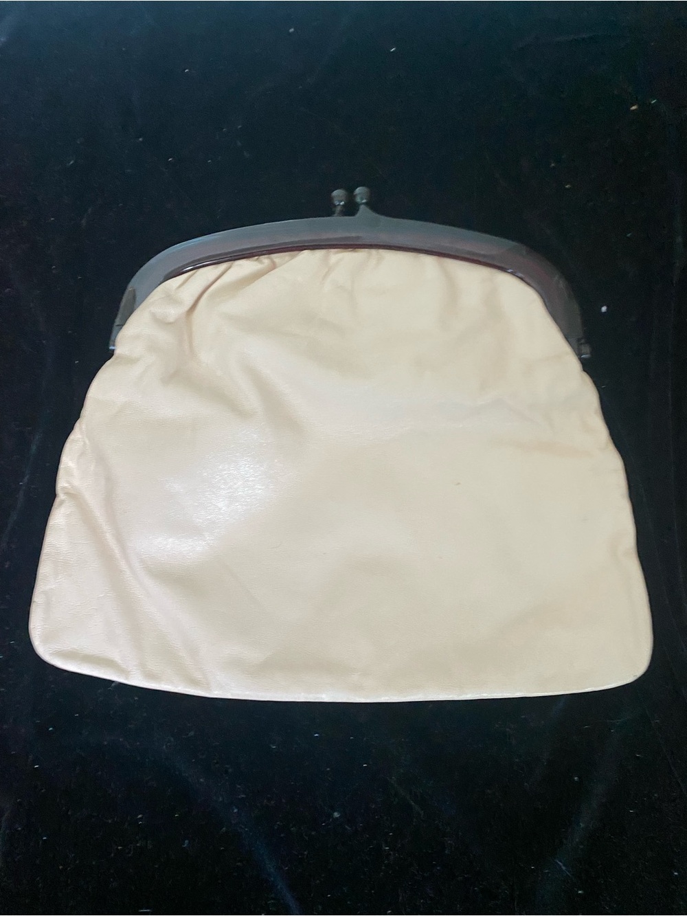 Vintage Cream Clutch Bag